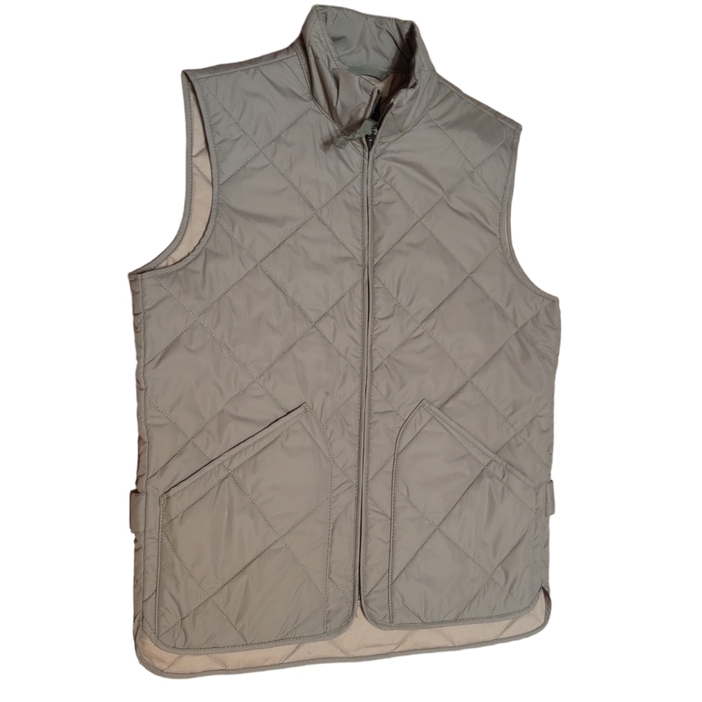 J Crew Quilted Vest XS Ladies Outerwear Vintage 2016 Puffer Full Zip Hiking